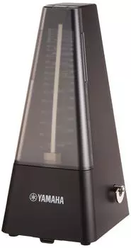 YAMAHA Metronome Black Classic triangular pyramid style Matte finish prevents fingerprints Mainspring drive New shape of screw winding knob for easy