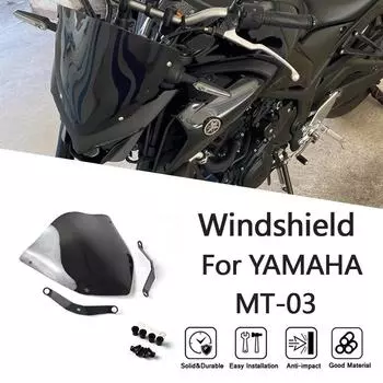 Yamaha MT-25/03 20-24 Модифицированный дефлектор переднего ветрового стекла Аксессуары чёрный
