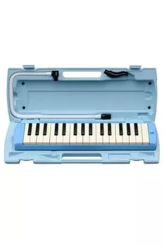 YAMAHA PIANICA Клавиатурная губная гармошка 32 клавиши Синяя Поставляется с пластиковым жестким футляром аналогичного цвета, разработанным для удобства использования детьми Синяя P-32E 1)