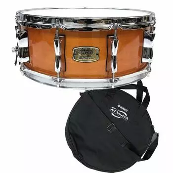 YAMAHA SBS1455HA Yamaha Stage Custom Snare Drum Honey Amber с чехлом для малого барабана 14x5.5