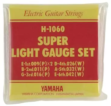 YAMAHA Super Light Gauge комплект струн для электрогитары H1060