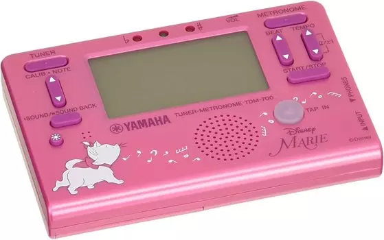 YAMAHA Тюнер Метроном Disney Marie Яркий Розовый TDM-700DMRE