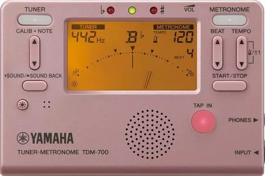YAMAHA Tuner Metronome Equipped with dual function that allows you to use tuner and metronome at the same time Sound back function Ideal for daily
