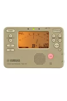 YAMAHA Tuner Metronome Gold Тюнер и метроном можно использовать одновременно. Идеально подходит для ежедневных занятий. Функция Sound Back. TDM-710GL.