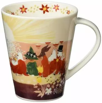 Yamaka Shoten MM3202-35 Luonto Big Mug, Large, Sunset, Approx. 16.9 fl oz (500 ml), Microwave Safe, Moomin Goods, Scandinavian, Mother s Day, Gift, Ta