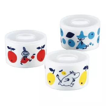 Yamaka Shoten MOOMIN микроволновая печь контейнер для хранения канистра размер S набор из 3 предметов можно мыть в микроволновой печи в посудомоечной машине Moomin Goods подарок на скандинавский день