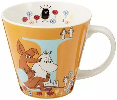 Yamaka Shoten MOOMIN MM630-11J Initial Mug, J, Capacity: Approx. 11.5 fl oz (340 ml), Microwave Safe, Moomin Goods, Scandinavia, Mother s Day, Gift, T