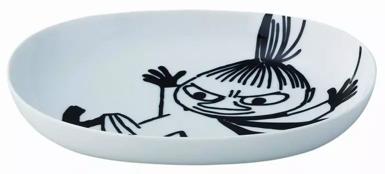 Yamaka Shoten MOOMIN Овальная тарелка Мой диаметр 24 см Можно мыть в микроволновой печи в посудомоечной машине Товары с изображением Муми-троллей Подарок ко Дню Скандинавии Подарок на столовую посуду Подарок на свадьбу Сделано в