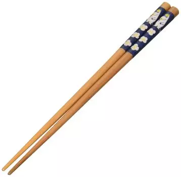Yamaka Shoten MOOMIN Precious Wood Chopsticks 21cm Old Lady Snoke Moomin Goods Scandinavian Day Present Tableware Gift Wedding Gift Made in Japan