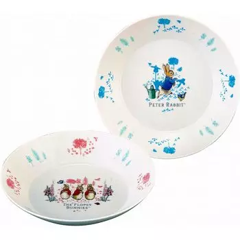 Yamaka Shoten Peter Rabbit Pasta Plate Curry Plate Diameter 22cm Para 2 Pieces Tableware Set Goods Peter Rabbit Tableware Character Tabel