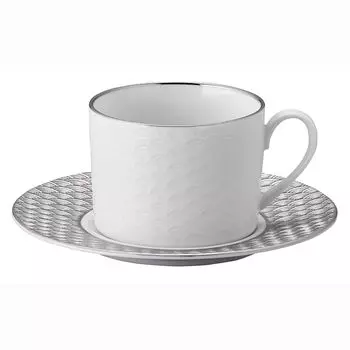 Yamaka Shoten POTTERY Coffee Cup and Diameter x Depth Japanese Mino Made in Seigaiha ODA Kissho Saucer, 280ml, 8.5cm 6.2cm, Pattern, Ware, Japan,