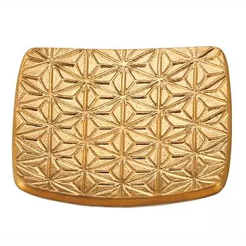 Yamaka Shoten POTTERY Подставка для палочек 5 см Японский узор Обычная японская посуда Мино Яки Сделано в Японии Асаноха Золотой ODA Kissho Прибл. золотой