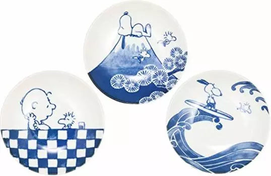 Yamaka Shoten Snoopy Dyed Bean Plate