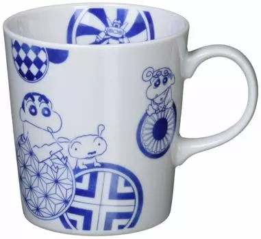 Yamakasyoten Dyed Mug Round Crest Crayon Shin-chan CS22-11
