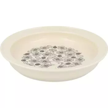 Yamakasyoten Moomin MM7501-320 Curry Plate, Plate, 8.3 inches (21 cm), Large, Easy to Scoop, Moomin, White, Made in Japan