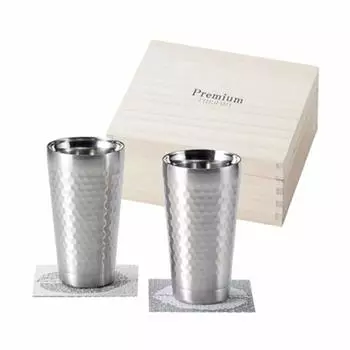 Yamakatsu Mino Toen Premium Thermo Pair Tumbler Silver 350ml pthm-02-ki серебряный