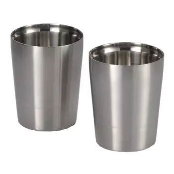Yamakatsu Mino Toen Thermo Double Lock Cup Pair Silver 270ml THM-01 серебряный