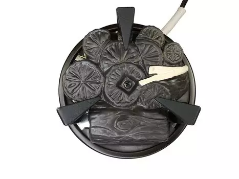 Yamaki Denki Чайная церемония Утварь Дальний инфракрасный обогреватель с фронтальным угольным электрическим обогревателем для ветряной печи Электрический уголь слабый 3 уровня с