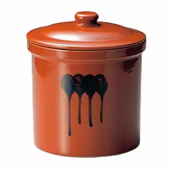 Yamakiikai Pickle 4 Cut Bottle with H11 Container, Brown, 7.2L, No. Lid,