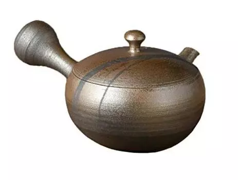 Yamakiikai Teapot Brown 170cc Tomo Ohiramaru Line Teapot Y91