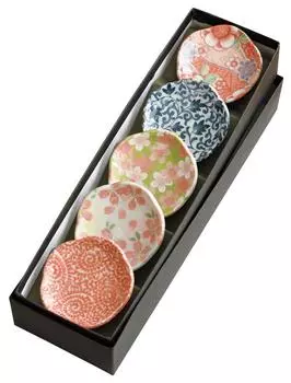 Yamako Choto Chopstick Rest Small Plate Set Flower Shape 88920