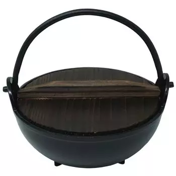 Yamako New Furusato Pot with Lid 80027 чёрный