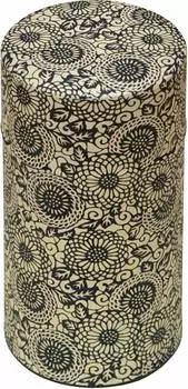 Yamako tea caddy chrysanthemum arabesque L 79195 pot-can 7.514.27.5cm