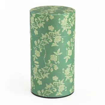 Yamako Tea Caddy Green Approximately 7.514.2cm