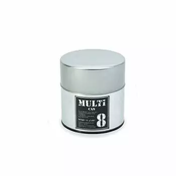Yamako Tea Caddy Pot Can MULTICAN Medium Made in Japan 842063 Silver