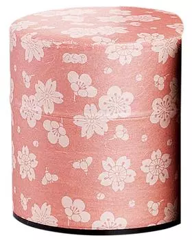 Yamako tea caddy S cherry blossom pattern 84781 pot-can