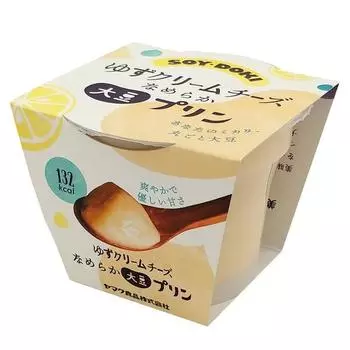 Yamaku Foods SOY-DOKI Гладкий соевый пудинг с сыром юдзу 100 г Вагаси 1