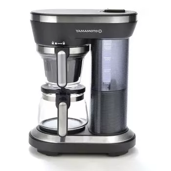 Yamamoto электрическая полностью автоматическая кофеварка капельного типа с мельницей 450 мл для чашек нержавеющая сталь фильтр 95 градусов высокотемпературная экстракция YS0005BK