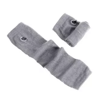 Yamamoto Dark Style Ninja Hip Hop Women Fingerless Gloves Light gray One size