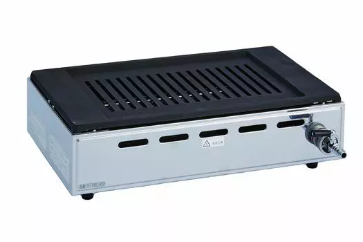 Yamaoka Metal Industry Yamakin Gas Yakiniku Machine LP Gas King Y-18 серебряный