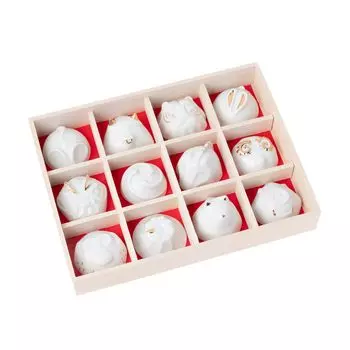 Yamaryo Yokoi Ceramics Zodiac Cup LUCKY12 Zodiac Set