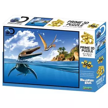 Yamasan Prime 3D Discovery Плезиоплезиодон Орнитохейр Готовый 61 x 46 см 500 деталей vs. 10332, Размер /