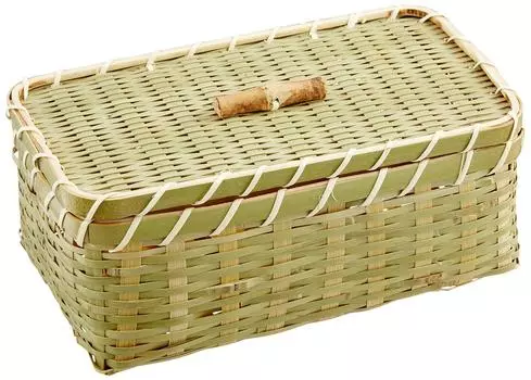 Yamashita Craft Green bamboo square bento small 32155000