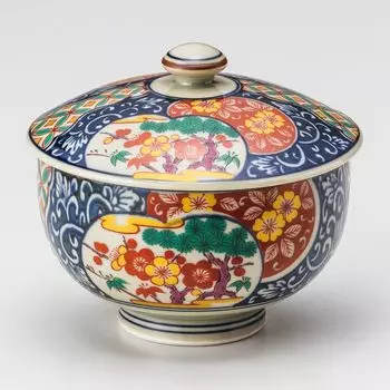 Yamashita craft Old Imari бамбук и слива с крышкой из сосны, 400-13-696