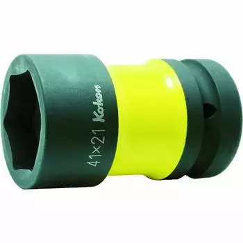 Yamashita Industrial Research Institute Impact Wheel Nut Socket Yellow Drive x Total 87mm Combination (Ko-ken) PW8P-41X21 Angle 25.4 Length