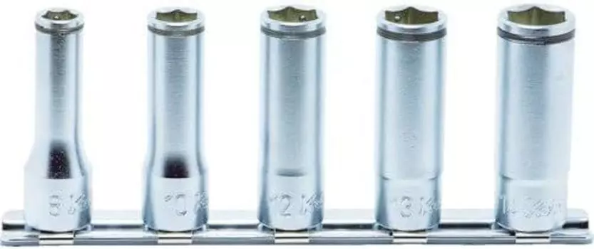 Yamashita Industrial Research Institute Koken Nut grip deep socket rail set 5 pieces 3/8 (9.5mm) SQ. RS3350M/5