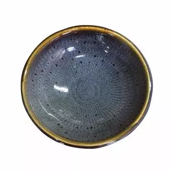 Yamashita Kogei Medium Plate Sea Cucumber Glaze Koishiwara Ware Plate Tobi 45025710 15H3.5cm 5-inch