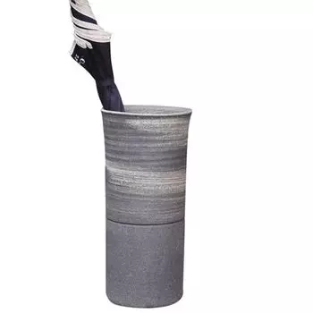 Зонт Yamasho Pottery, серый, диаметр x высота, щетка Shigaraki Ware Dogoyomi, современная подставка для зонта и т. д.. приблизительно. 21,5 45,0см