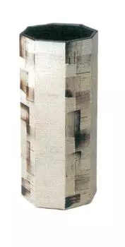 Yamasho pottery umbrella stand light gray 21xd721xd747cm Shigaraki ware chocolate octagonal umbrella stand etc.