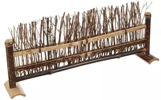 Ямасита черная бамбуковая перегородка 25507000 Ремесло, забор японского производства, маленький,