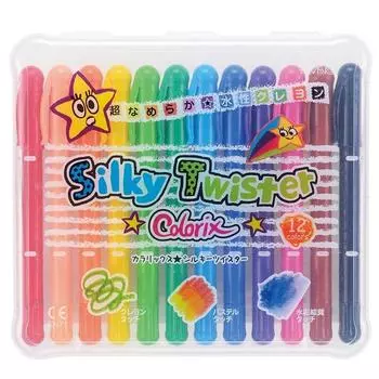 Yamato Crayon Colorix Silky Twister 12 colors CLST-12