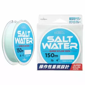 YAMATOYO Nylon Line Famel Salt Water 150m 4 16lb White Blue No.