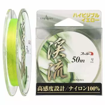 YAMATOYO Nylon Line Fighter Stream 50m 2lb High Visible Yellow No. 0.4