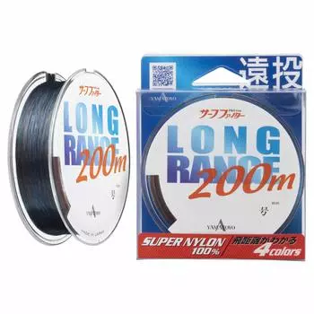 YAMATOYO Nylon Line Long Range 200m 3 12lb 4 Colors No.