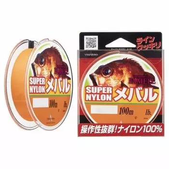 YAMATOYO Nylon Line Super Nylon Rockfish 100m 3lb Super Orange No. 0.8
