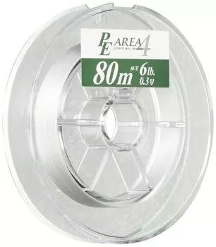 YAMATOYO PE line PE area 4 80m size 6lb 4 pieces white 0.3
